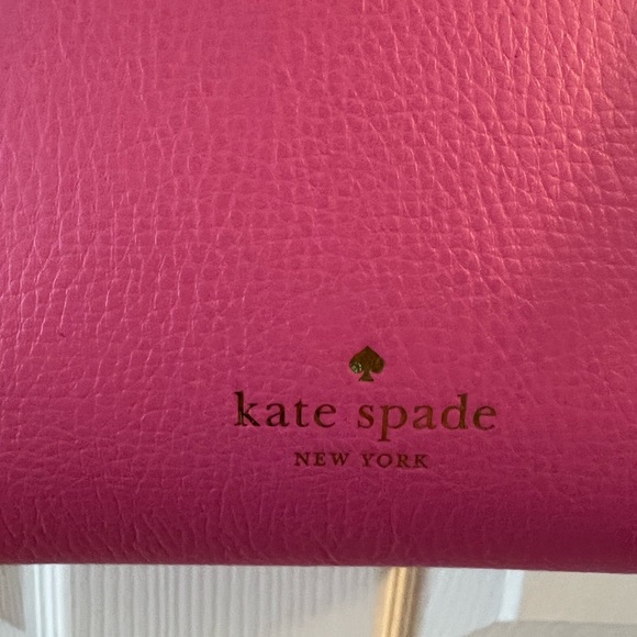 Kate Spade Hot Pink Leather Crossbody Purse with Tassels - Picture 3 of 11